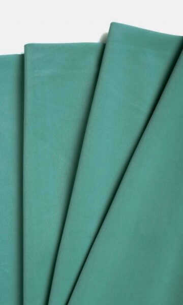'Peace Park' Velvet Made-to-Order Curtain Panels (Green/ Blue) - Image 2