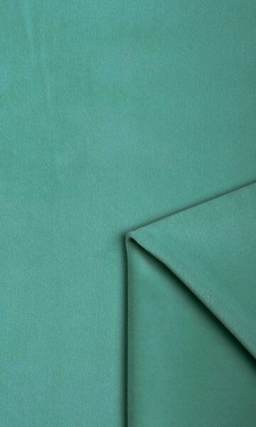 'Peace Park' Velvet Made-to-Order Curtain Panels (Green/ Blue) - Image 3