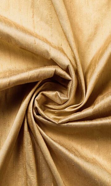 'Bidar' Dupioni Silk Bespoke Roman Blinds (Golden Beige/ Brown)