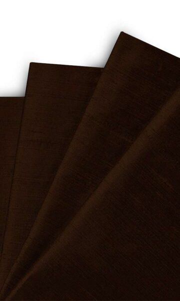'Siliguri' Pure Silk Made-to-Order Fabric Blinds (Brown) - Image 2
