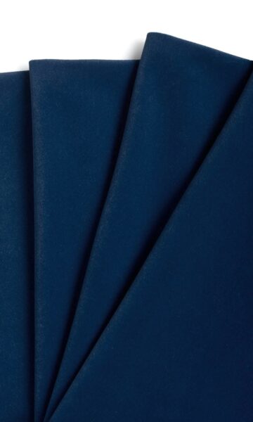 'Stellar Tide' Velvet Custom Size Roman Shades (Midnight Blue) - Image 4