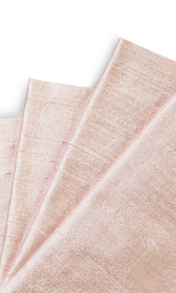 'Bhiwani' Dupioni Silk Made-to-Order Roman Blinds (Blush Pink) - Image 2
