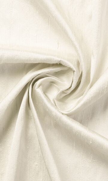 'Vellore' Dupioni Silk Custom Curtains (Cream/ Off-White)