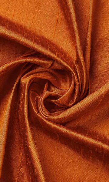 'Tumkur' Dupioni Silk Made-to-Measure Fabric Blinds (Orange)