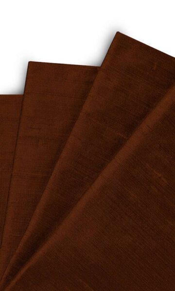 'Mangalore' Dupioni Silk Custom Size Roman Shades (Brown) - Image 2