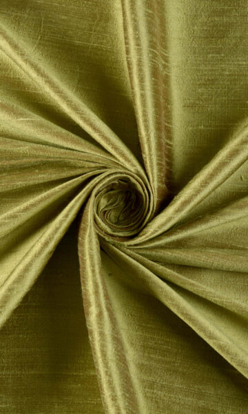 'Salem' Pure Silk Made-to-Order Fabric Blinds (Olive Green)