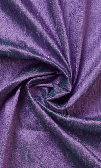 'Kochi' Pure Silk Made-to-Order Fabric Blinds (Purple/ Iris)