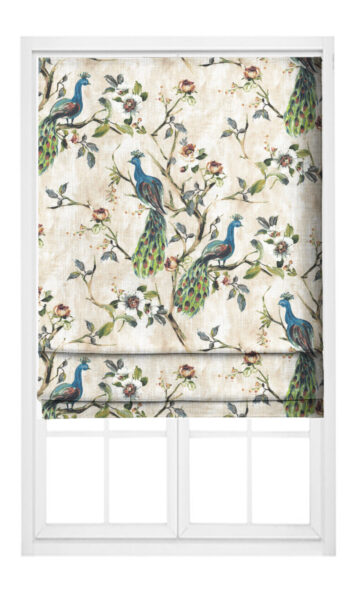 'Amalfi' French Country Print Custom Size Drapes (Blue/ Green) - Image 3