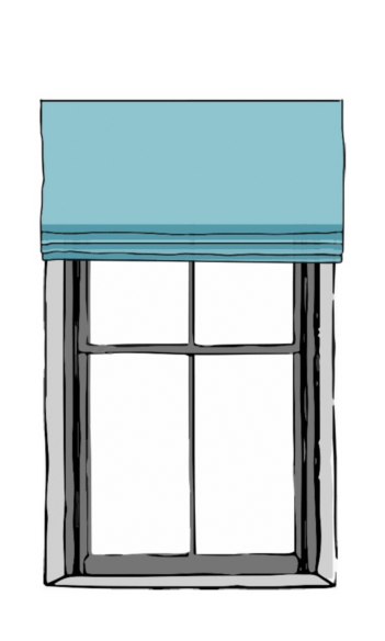 Custom Fake/Faux Roman Shade Valance