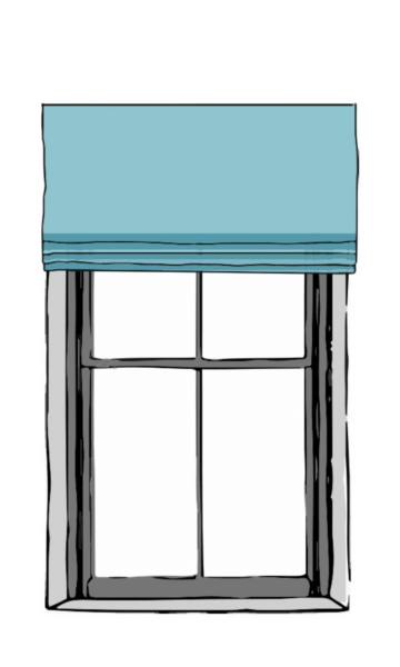 Custom Fake/Faux Roman Shade Valance