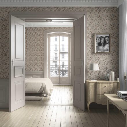 'Bonanza' Neutral Modern Floral/ Botanical Wallpaper (Brown/ Taupe/ Beige) - Image 4