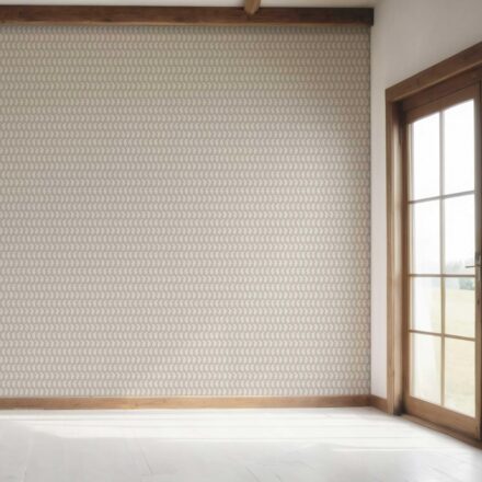 'Argos Hall' Neutral Small Paisley Floral Patterned Print Wallpaper (Taupe Gray/ White) - Image 7