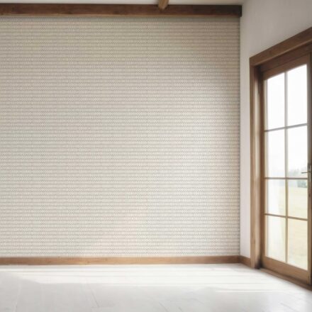 'Acik Khaver' Neutral Ikat Striped Wallpaper (Gray/ Greige/ White) - Image 7