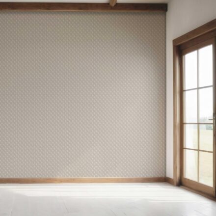 'Verena' Neutral Textured Teardrop/ Paisley Block Print Wallpaper (Gray/ Greige/ White) - Image 7