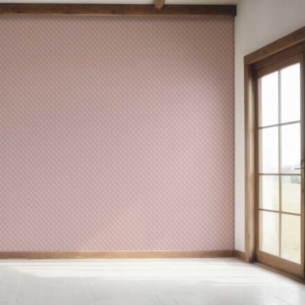 'Sarin' Textured Teardrop/ Paisley Block Print Wallpaper (Pink/ White) - Image 7
