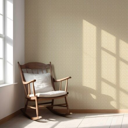 'Rush Hour' Geometric Scallops Floral Wallpaper (Yellow/ White) - Image 5