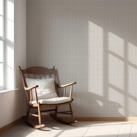 'Desert Pendant' Textured Shibori Effect Striped Wallpaper (Gray/ White) - Image 5