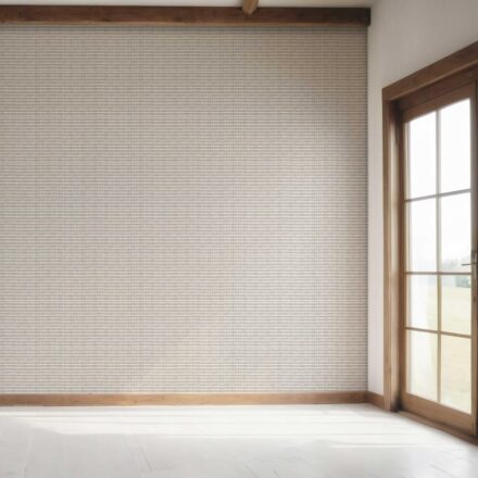 'Desert Pendant' Textured Shibori Effect Striped Wallpaper (Gray/ White) - Image 7