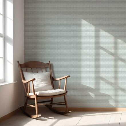 'Osiris Clay' Textured Shibori Effect Striped Wallpaper (Blue/ White) - Image 5