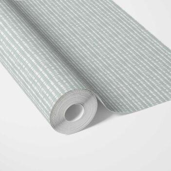 'Osiris Clay' Textured Shibori Effect Striped Wallpaper (Blue/ White)