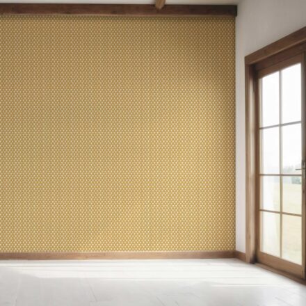 'Ravish' Small-Scale Geometric Print Wallpaper (Yellow/ White) - Image 7