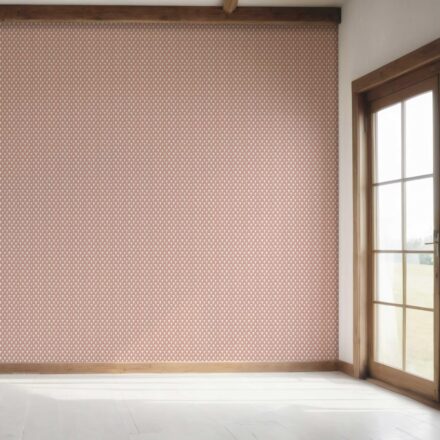'Mexicali' Small-Scale Geometric Print Wallpaper (Blush Pink/ White) - Image 7