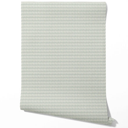 'Pristine' Modern Neutral-Toned/ Micro-Patterned Wallpaper (Sage Gray) - Image 2
