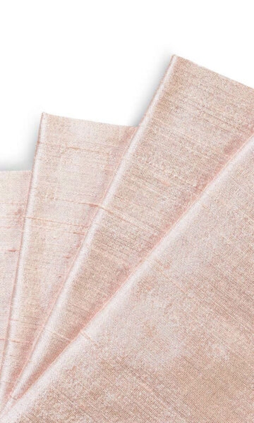 'Bhiwani' Dupioni Silk Made-to-Order Curtains (Blush Pink) - Image 2