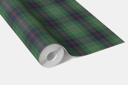 'Maksim' Geometric Plaid Checkered Wallpaper (Green/ Navy Blue/ Red/ Yellow) - Image 3
