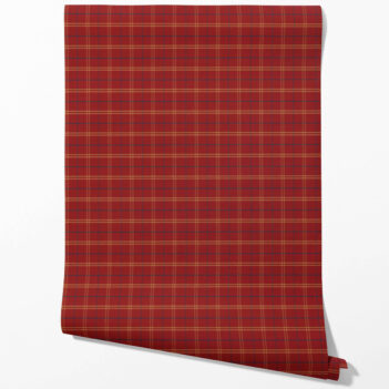 'Harlequin' Geometric Plaid Checkered Wallpaper (Red/ Yellow/ Blue)