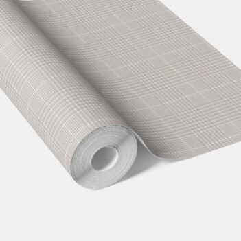 'Avalon' Plain/ Textured Check Wallpaper (Gray/ Greige/ Soft Taupe)