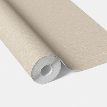 'Citadel' Neutral Herringbone Textured Wallpaper (Light Beige)