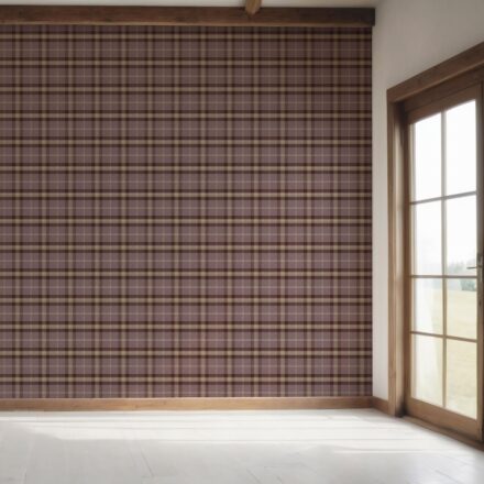 'Ottavia' Geometric Plaid Checkered Wallpaper (Purple/ Mauve/ Pink/ Cream) - Image 7