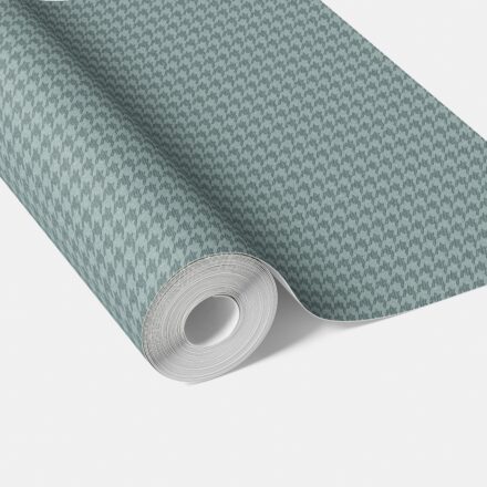 'Alvarium' Plain/ Textured Houndstooth Wallpaper (Soft Blue)