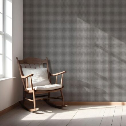'Baby Lily' Neutral Plain/ Textured Houndstooth Wallpaper (Gray/ Black) - Image 5