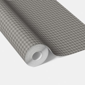 'Baby Lily' Neutral Plain/ Textured Houndstooth Wallpaper (Gray/ Black)