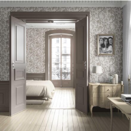 'Willowbourne' Floral Toile/ Bird Print Chinoiserie Wallpaper (Brown/ Beige/ Taupe) - Image 4