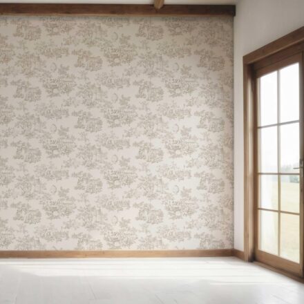 'Noah' Toile de Jouy/ Nature Print Wallpaper (Beige/ Greige/ Off-White) - Image 7