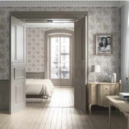 'Ether' Vintage-Inspired Floral Toile/ Botanical Wallpaper (Beige/ Brown/ Taupe) - Image 4