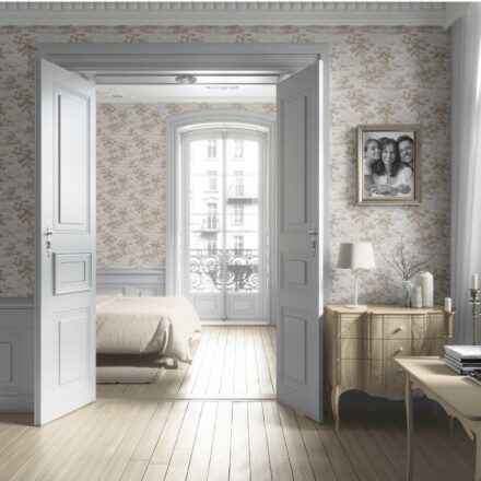 'Zeynep' Floral Toile de Jouy Nature Print Wallpaper (Beige/ Brown/ Taupe) - Image 4