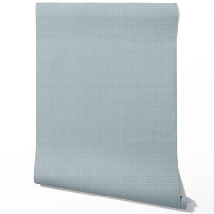 'Salt River' Small Floral Lattice/ Geometric Textured Wallpaper (Slate Blue/ Gray) - Image 3