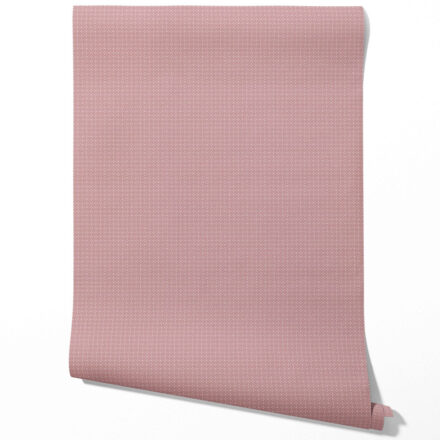 'Sofia' Small Floral Lattice/ Geometric Textured Wallpaper (Muted Pink) - Image 3