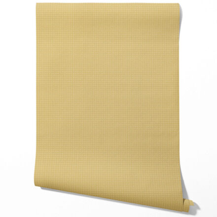 'Alessia' Small Floral Lattice/ Geometric Textured Wallpaper (Yellow) - Image 3