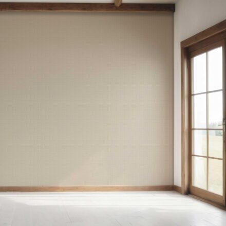 'Camilla' Neutral Small Floral Lattice/ Geometric Micro-Print Wallpaper (Oatmeal Beige/ Greige/ Taupe) - Image 7