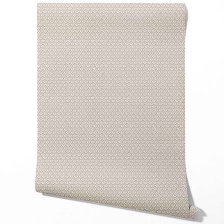 'Emele' Neutral Small Floral Lattice/ Leaf Textured Wallpaper (Greige/ Taupe/ Warm Gray) - Image 2