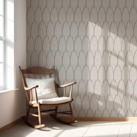 'Oyster Oak' Neutral Paisley Floral Wallpaper (Taupe Gray/ Greige) - Image 5
