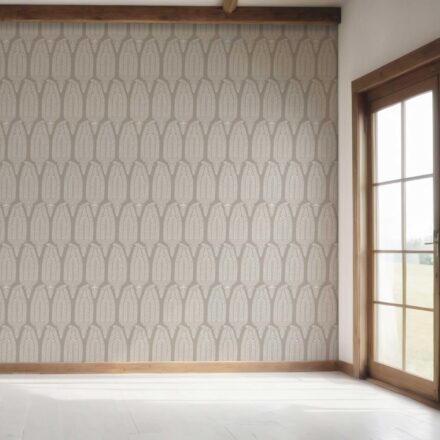 'Oyster Oak' Neutral Paisley Floral Wallpaper (Taupe Gray/ Greige) - Image 7