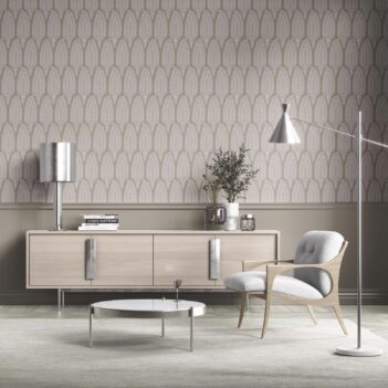 'Oyster Oak' Neutral Paisley Floral Wallpaper (Taupe Gray/ Greige)