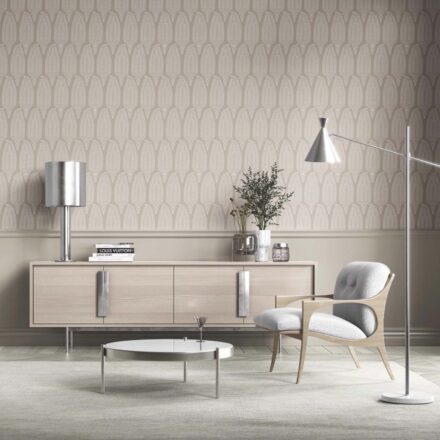 'Wind Willow' Neutral Paisley Floral Wallpaper (Light Beige/ Cream/ Taupe)