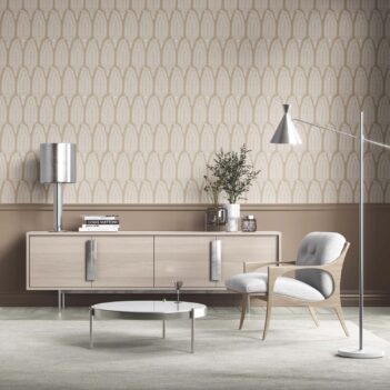 'Lost Horizon' Neutral Paisley Floral Wallpaper (Light Brown/ Beige)